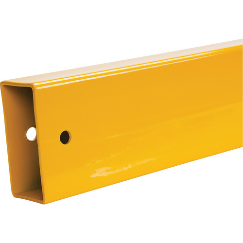 Lift-Out Light-Duty Guard Rail, Steel, 4' L x 4" H, Safety Yellow Equipex