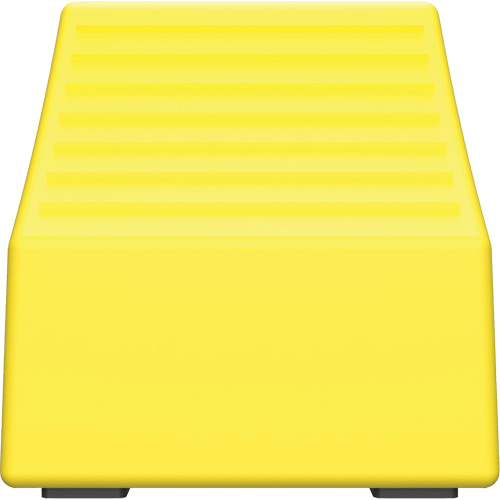 Checkers Safety Heavy-Duty Ultra Class Mining Wheel Chock, HDPE, Yellow, 14-1/2" W x 17-1/2" D x 16" H Equipex