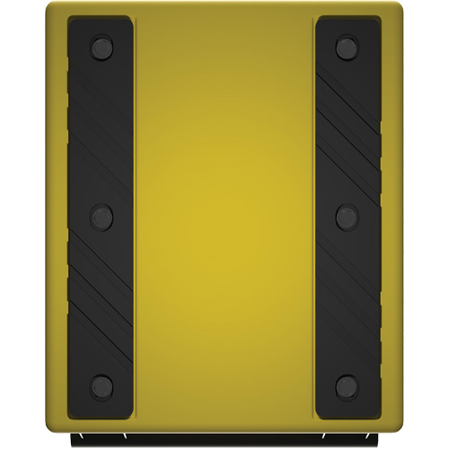Checkers Safety Heavy-Duty Ultra Class Mining Wheel Chock, HDPE, Yellow, 14-1/2" W x 17-1/2" D x 16" H Equipex