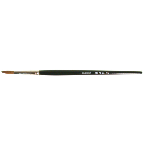 Pinceau d'artiste, Largeur de la brosse de 5/32", Martre rouge, Manche &agrave; Bois Equipex