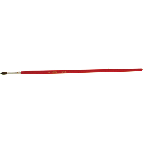 Round Marking Paint Brush, 5/32" Brush Width, Camel Hair, Wood Handle Equipex