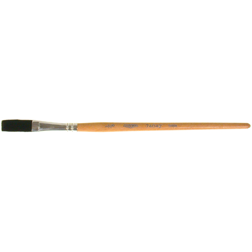 One Stroke Paint Brush, 3/8" Brush Width, Ox Hair, Wood Handle Equipex