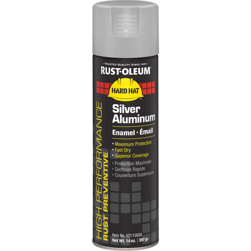 Peinture-&eacute;mail en a&eacute;rosol syst&egrave;me V2100, Aluminium argent, Brillant, 14 oz, Canette a&eacute;rosol Equipex