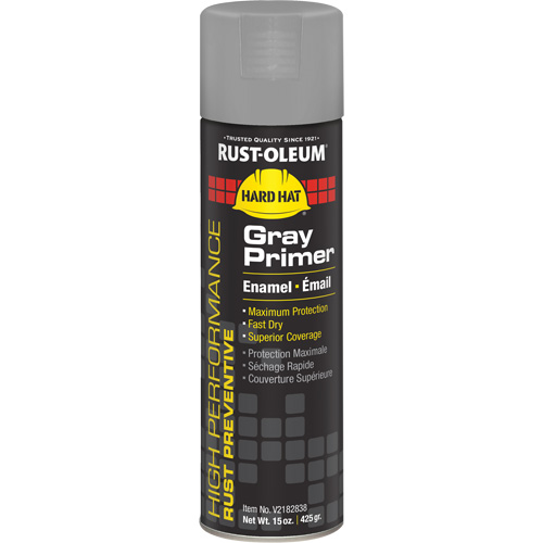 V2100 System Enamel Spray Primer, Gray, Matte, 15 oz., Aerosol Can Equipex