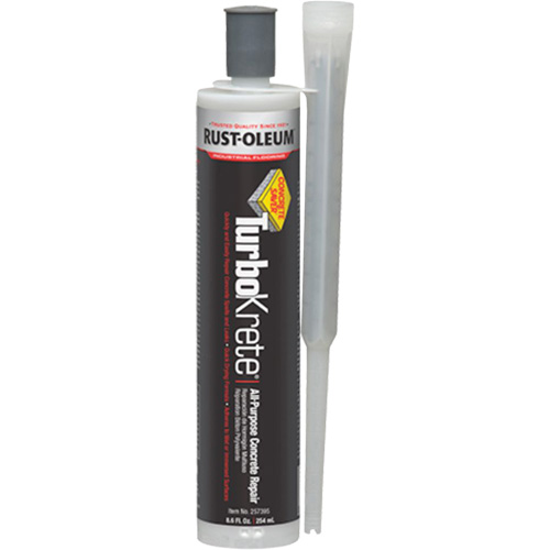 Produit de r&eacute;paration tout usage &agrave; l'&eacute;poxy TurboKrete, Cartouche/Tube, Gris Equipex