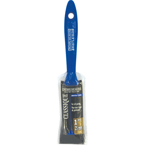 Classic Paint Brush, Bristle, Plastic Handle, 1" Width Equipex
