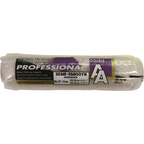 Manchon de rouleau &agrave; peinture synth&eacute;tique professionnel AA, Nap 13 mm (1/2"), 240 mm (9-1/2") l Equipex