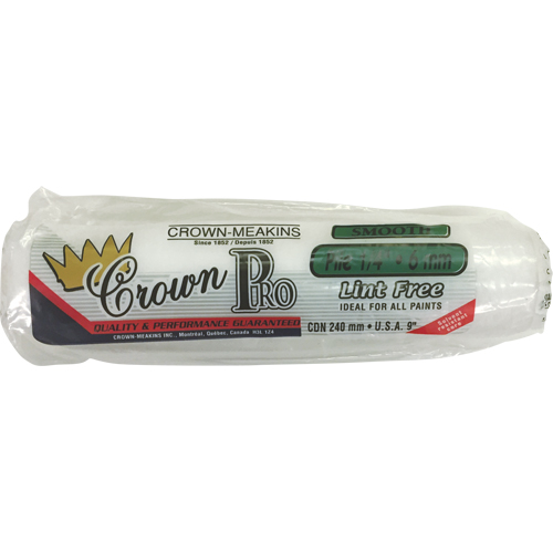 Manchon de rouleau &agrave; peinture non pelucheux professionnel, Nap 6 mm (1/4"), 240 mm (9-1/2") l Equipex