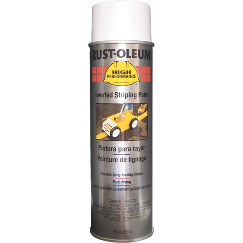 High Performance 2300 System Inverted Striping Spray Paint, White, 18 oz., Aerosol Can Equipex