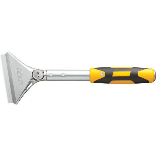 Grattoir extra robuste OLFA XSR-300, Lame Acier, Largeur 4", Manche M&eacute;tal Equipex