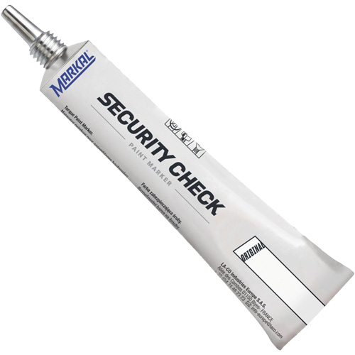 Marqueur de peinture de contr&ocirc;le de s&eacute;curit&eacute;, 1,7 oz, Tube, Blanc Equipex