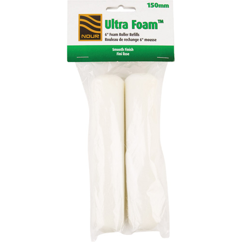 Ultra Foam High Density Paint Rollers, 9.525 mm (3/8") Nap, 152.4 mm (6") L Equipex