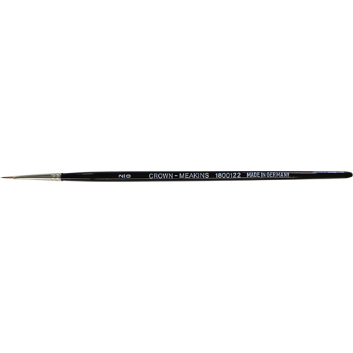 Round Artist Brush, #2/0 Brush Width, Synthetic, Wood Handle Equipex