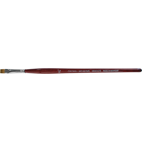 Pinceau plat pour artiste, Largeur de la brosse de 1/4", Synth&eacute;tique, Manche &agrave; Bois Equipex