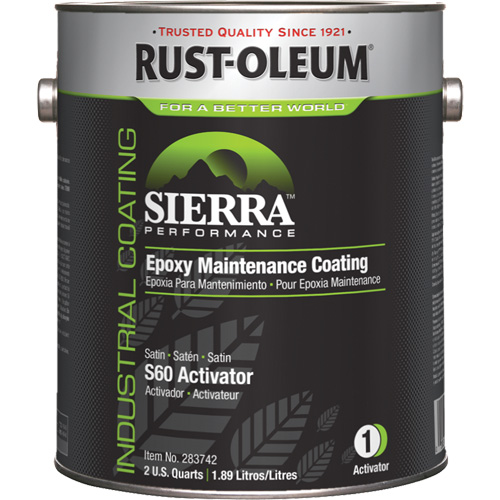Rev&ecirc;tement dentretien &eacute;poxydique &agrave; base deau Sierra S60 partie 1 activateur, Gallon Equipex