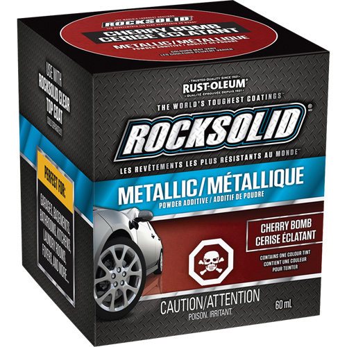 RockSolid&reg; Metallic Powder Additive, 60 mL, Bottle, Cherry Bomb Equipex