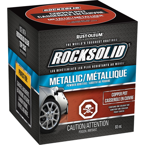 Additifs de poudre m&eacute;tallique RockSolid, 60 ml, Bouteille, Casserole en cuivre Equipex