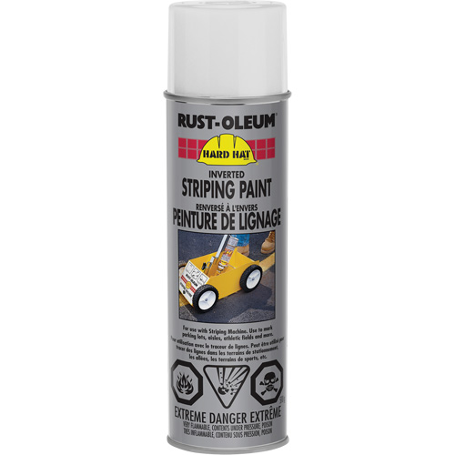 Inverted Marking Paint Spray, White, Aerosol Can Equipex