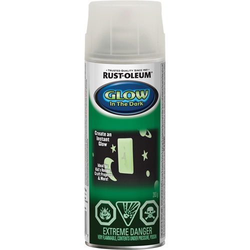 Specialty Glow-in-the-Dark Paint, Aerosol Can, Clear Equipex