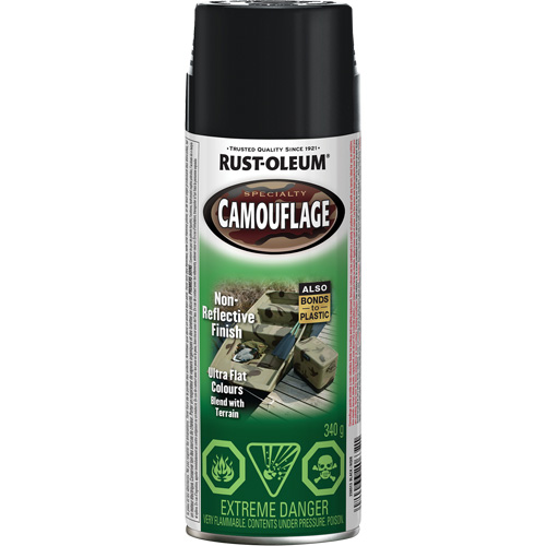 Peinture de camouflage Sp&eacute;cialit&eacute;, Canette a&eacute;rosol, Noir Equipex