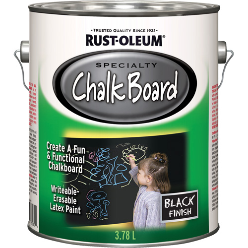Specialty Chalk Board Paint, 3.78 L, Gallon, Black Equipex