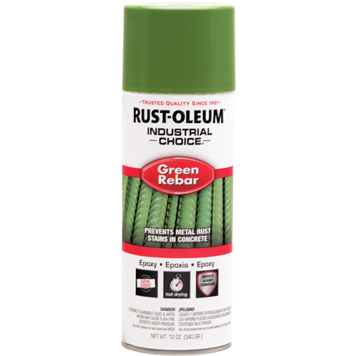 A&eacute;rosol &eacute;poxydique pour barre d'armature du syst&egrave;me Industrial Choice RB1600, Vert de barre d'armature, 12 oz liq., Canette a&eacute;rosol Equipex