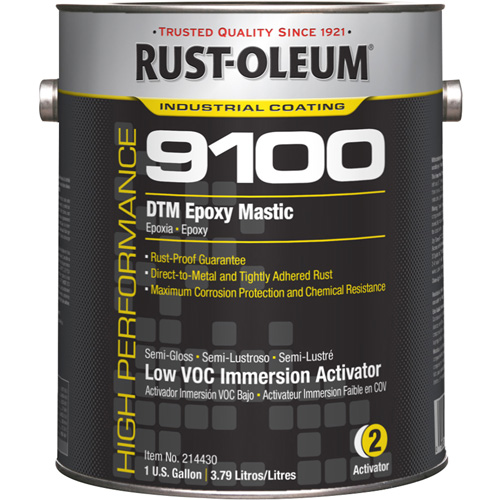 9100 System DTM Epoxy Mastic Immersion 250 VOC Activator, Gallon Equipex