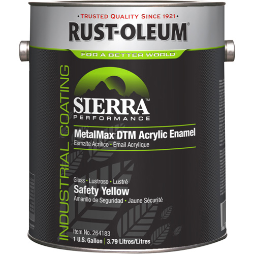 &eacute;mail acrylique DTM Sierra Performance MetalMax Plus, Gallon, Jaune Equipex