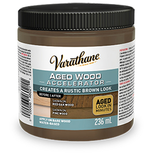 Acc&eacute;l&eacute;rateur de vieillissement du bois Varathane, 236 ml, Canette, Brun Equipex