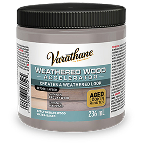 Acc&eacute;l&eacute;rateur de vieillissement du bois Varathane, 236 ml, Canette, Gris Equipex
