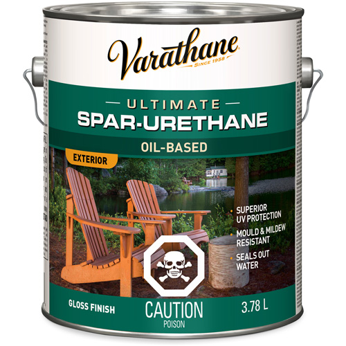 Varathane&reg; Diamond Outdoor Wood Finish, 3.78 L, Clear, Gloss Equipex