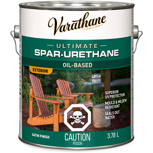 Varathane&reg; Diamond Outdoor Wood Finish, 3.78 L, Clear, Satin Equipex