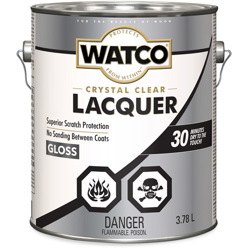Laque pour bois Watco, 3,78 L, Transparent, Brillant Equipex