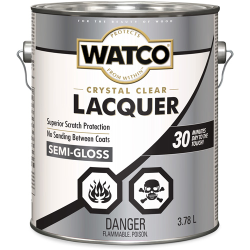 Laque pour bois Watco, 3,78 L, Transparent, Semi-brillant Equipex