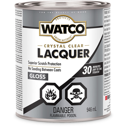 Laque pour bois Watco, 946 ml, Transparent, Brillant Equipex