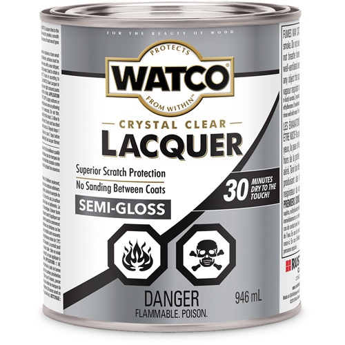 Laque pour bois Watco, 946 ml, Transparent, Semi-brillant Equipex