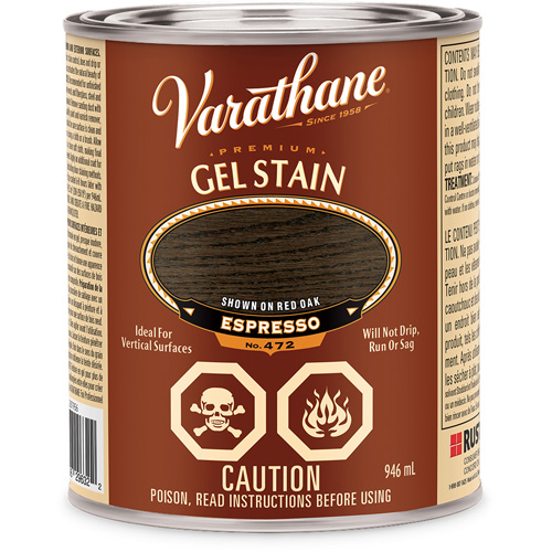 Varathane&reg; Premium Gel Stain, 946 ml, Espresso Equipex