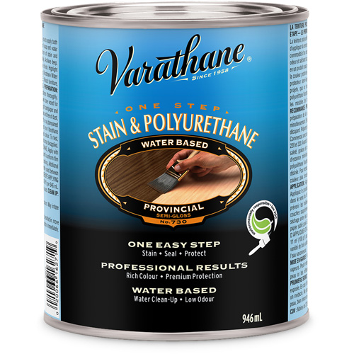 Varathane&reg; One Step Stain & Polyurethane, 946 ml, Provincial Equipex