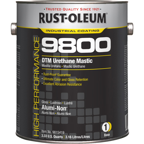 9800 System DTM Urethane Mastic, 1 gal., Alumi-Non, Gloss Equipex