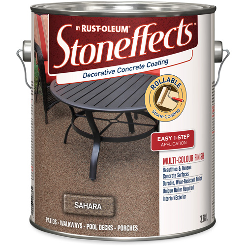 Stoneffects Decorative Concrete Coating, 3.78 L, Textured, Beige Equipex