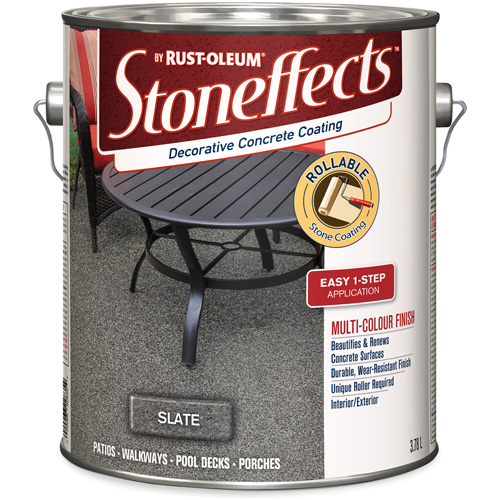 Stoneffects Decorative Concrete Coating, 3.4 L, Solvent-Based, Textured, Grey Equipex