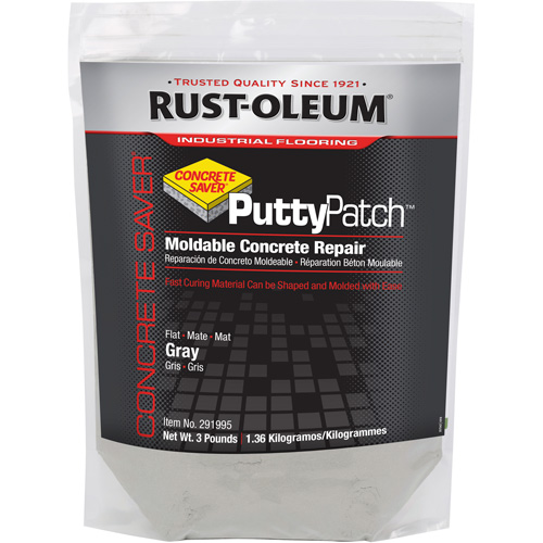 Concrete Saver Putty Patch Patching Material, Bag, Grey Equipex