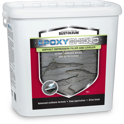 EpoxyShield&reg; Asphalt Depression Filler & Leveler, Pail, Black Equipex