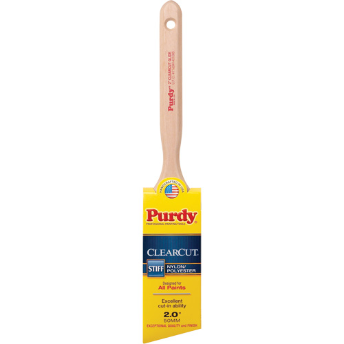 Pinceau Clearcut Glide, Poly/nylon, Manche Bois, Largeur de 2" Equipex