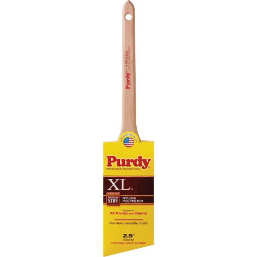 XL Dale Paint Brush, Poly/Nylon, Wood Handle, 2-1/2" Width Equipex