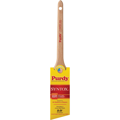 Syntox Angular Brush, Synthetic, Wood Handle, 2" Width Equipex