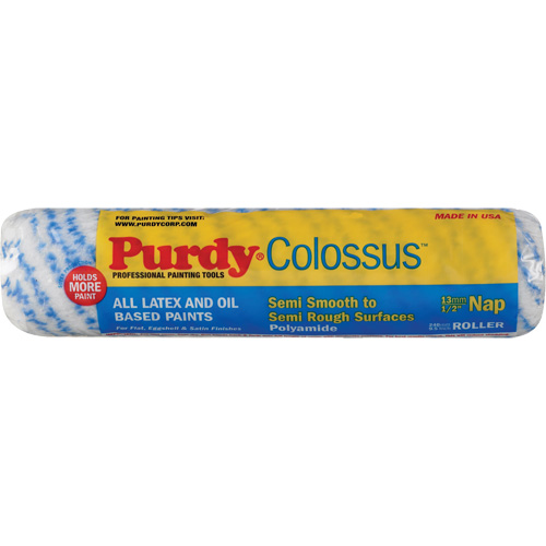 Colossus Roller Cover, 12.7 mm (1/2") Nap, 240 mm (9-1/2") L Equipex