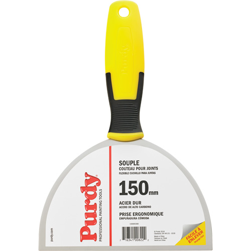 Couteau &agrave; joints flexible pour entrepreneur, Lame Acier &agrave; haute teneur en carbone, Largeur 6", Manche Plastique Equipex