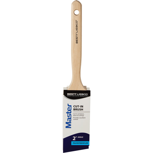 Brosse coup&eacute;e Master, Poly/nylon, Manche Bois, Largeur de 2" Equipex