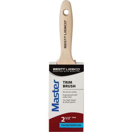 Master Trim Brush, Poly/Nylon, Wood Handle, 2-1/2" Width Equipex